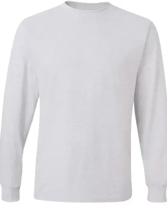 363LS Jerzees Adult HiDENSI-TTM Long-Sleeve Cotton T-Shirt Ash