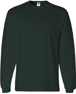 363LS Jerzees Adult HiDENSI-TTM Long-Sleeve Cotton T-Shirt Forest Green