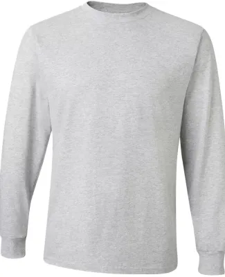 363LS Jerzees Adult HiDENSI-TTM Long-Sleeve Cotton T-Shirt Athletic Heather