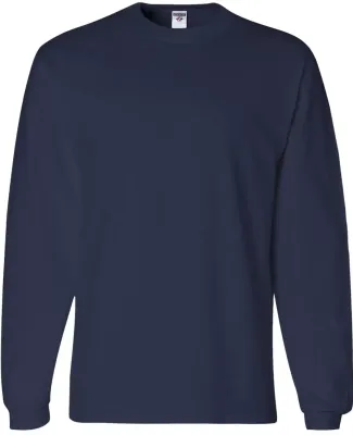 363LS Jerzees Adult HiDENSI-TTM Long-Sleeve Cotton T-Shirt J. Navy