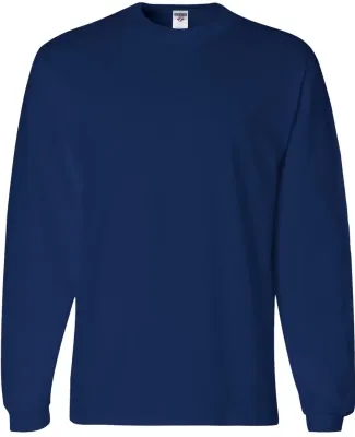 363LS Jerzees Adult HiDENSI-TTM Long-Sleeve Cotton T-Shirt Royal