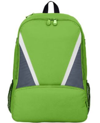 Augusta Sportswear 1767 Dugout Backpack Lime/ Graphite/ White