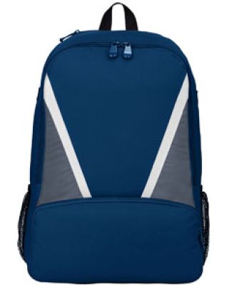 Augusta Sportswear 1767 Dugout Backpack Navy/ Graphite/ White