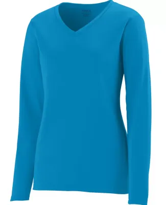 Augusta Sportswear 1789 Girls' Long Sleeve Wicking T-Shirt Power Blue