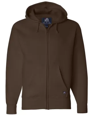 J. America - Premium Full-Zip Hooded Sweatshirt - 8821 Brown