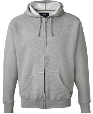 J. America - Premium Full-Zip Hooded Sweatshirt - 8821 Oxford
