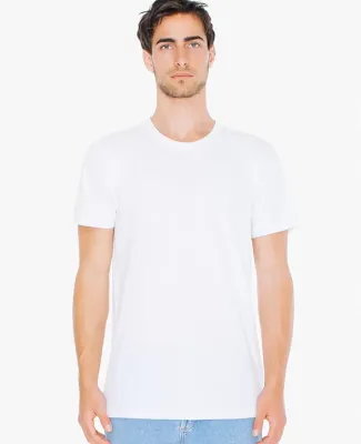 American Apparel 2001TLW Unisex Tall Fine Jersey Short-Sleeve T-Shirt White