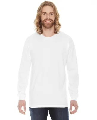 2007 American Apparel Fine Jersey Long Sleeve T-Shirt WHITE