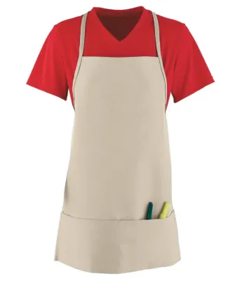 Augusta Sportswear 2060 Medium Apron with Pouch Natural