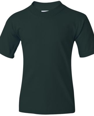 363B Jerzees Youth HiDENSI-TTM Cotton T-Shirt Forest Green