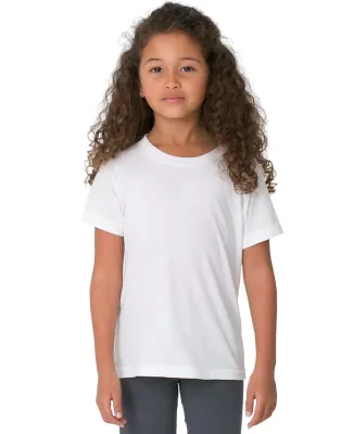 2105 American Apparel Kids Fine Jersey Short Sleeve T White(Discontinued)