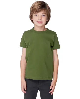 2105 American Apparel Kids Fine Jersey Short Sleeve T Olive(Discontinued)
