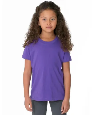 2105 American Apparel Kids Fine Jersey Short Sleeve T Purple(Discontinued)