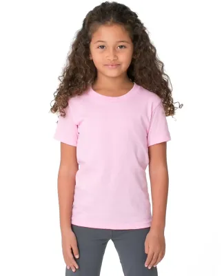 2105 American Apparel Kids Fine Jersey Short Sleeve T Pink(Discontinued)