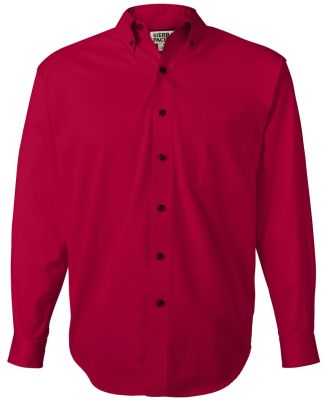 Sierra Pacific 7201 Long Sleeve Cotton Twill Shirt Tall Sizes Red