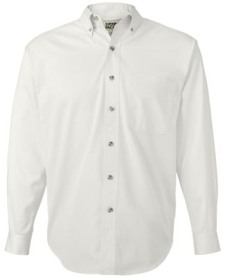 Sierra Pacific 7201 Long Sleeve Cotton Twill Shirt Tall Sizes White