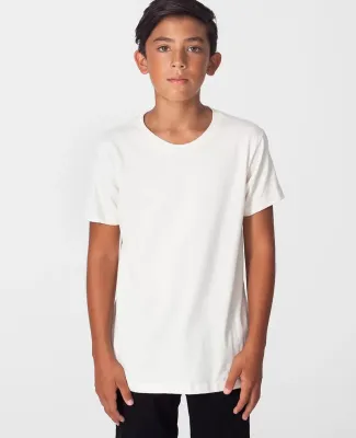 American Apparel 2201ORW Youth Organic Fine Jersey Short-Sleeve T-Shirt Natural