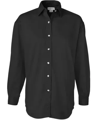 Sierra Pacific 5201 Women's Long Sleeve Cotton Twill Shirt Black