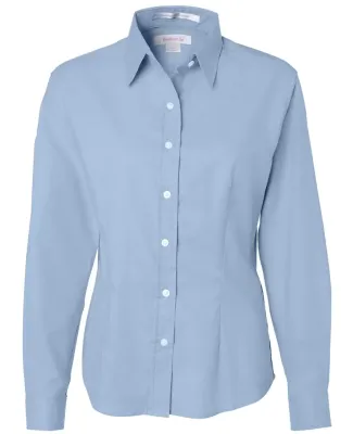 FeatherLite 5233 Women's Long Sleeve Stain Resistant Oxford Shirt Light Blue