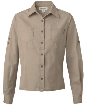 DRI DUCK 8284 Sawtooth Collection Ladies' Mortar Long Sleeve Shirt Rope