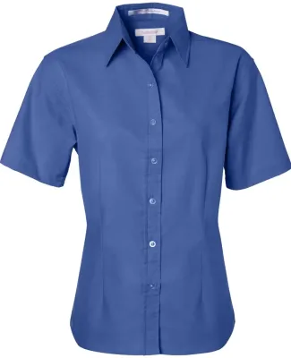 FeatherLite 5231 Women's Short Sleeve Stain Resistant Oxford Shirt French Blue