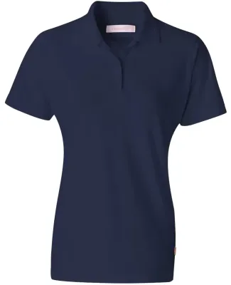 Augusta Sportswear 825 Women's Platinum Pique Sport Shirt Nantucket Navy
