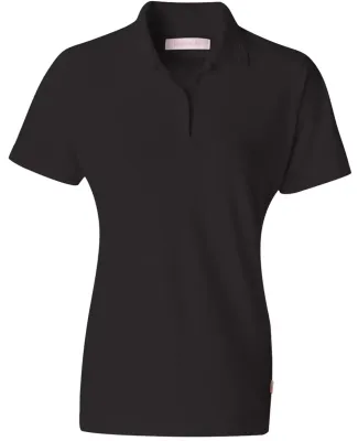 Augusta Sportswear 825 Women's Platinum Pique Sport Shirt Onyx Black