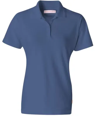 Augusta Sportswear 825 Women's Platinum Pique Sport Shirt Pacific Blue
