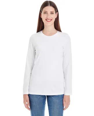 American Apparel 23337W Ladies' Fine Jersey Classic Long-Sleeve T-Shirt White
