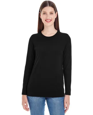 American Apparel 23337W Ladies' Fine Jersey Classic Long-Sleeve T-Shirt Black