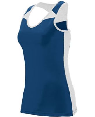 Augusta Sportswear 2426 Women's Zentense Tank Navy/ White