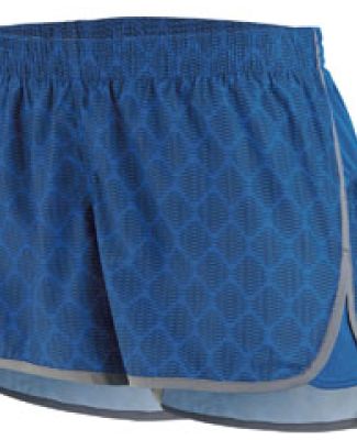 Augusta Sportswear 2428 Women's Fysique Short Royal Plexus Print/ Graphite