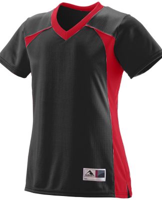 Augusta Sportswear 262 Women's Victor Replica Jersey Black/ Red