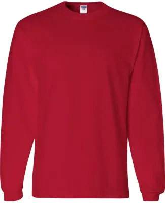 363LS Jerzees Adult HiDENSI-TTM Long-Sleeve Cotton T-Shirt True Red
