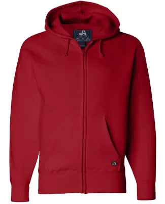 J. America - Premium Full-Zip Hooded Sweatshirt - 8821 Red