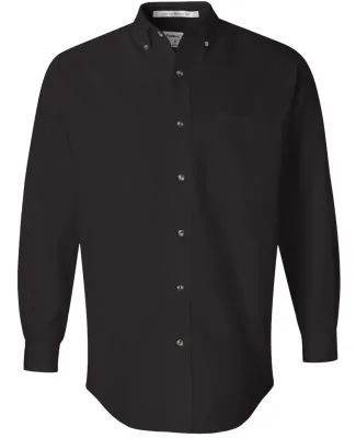 FeatherLite 7281 Long Sleeve Twill Shirt Tall Sizes Onyx Black/ Stone