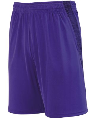 Augusta Sportswear 2960 Intensify Black Heather Training Short Purple