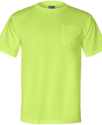Union Made 3015 Union-Made Short Sleeve T-Shirt with a Pocket LIME GREEN