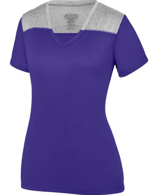 Augusta Sportswear 3057 Women's Challenge T-Shirt Purple/ Graphite Heather