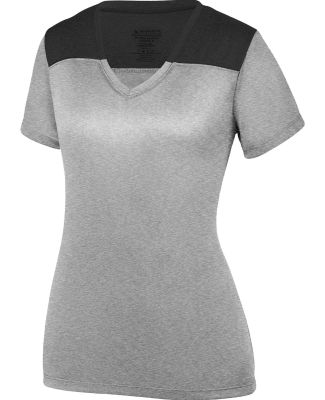 Augusta Sportswear 3057 Women's Challenge T-Shirt Graphite Heather/ Black