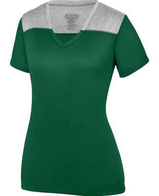 Augusta Sportswear 3057 Women's Challenge T-Shirt Dark Green/ Graphite Heather