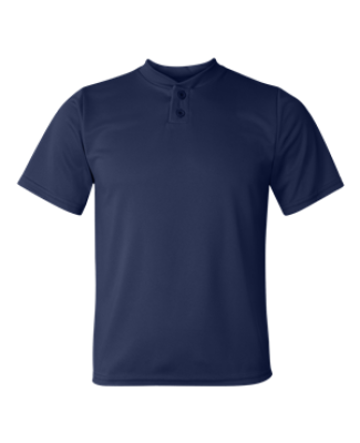 Augusta Sportswear 427 Youth Performance Two-Button Henley Navy