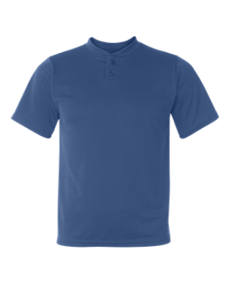 Augusta Sportswear 427 Youth Performance Two-Button Henley Royal