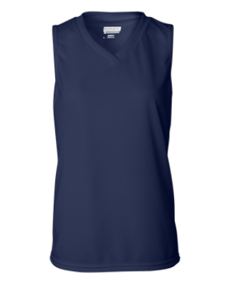 Augusta Sportswear 525 Ladies' Wicking Sleeveless Jersey Navy