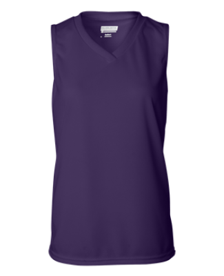 Augusta Sportswear 525 Ladies' Wicking Sleeveless Jersey Purple