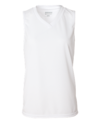 Augusta Sportswear 525 Ladies' Wicking Sleeveless Jersey White