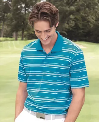 adidas A123 Golf Puremotion Textured Stripe Sport Shirt