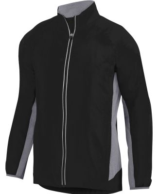 Augusta Sportswear 3300 Preeminent Jacket Black/ Graphite Heather