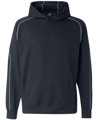J America 8974 Poly Mesh Hooded Pullover Navy