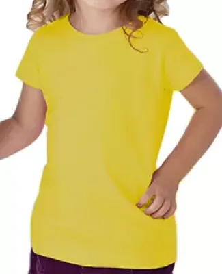 3316 Rabbit Skins® Toddler Girls Fine Jersey T-Shirt YELLOW